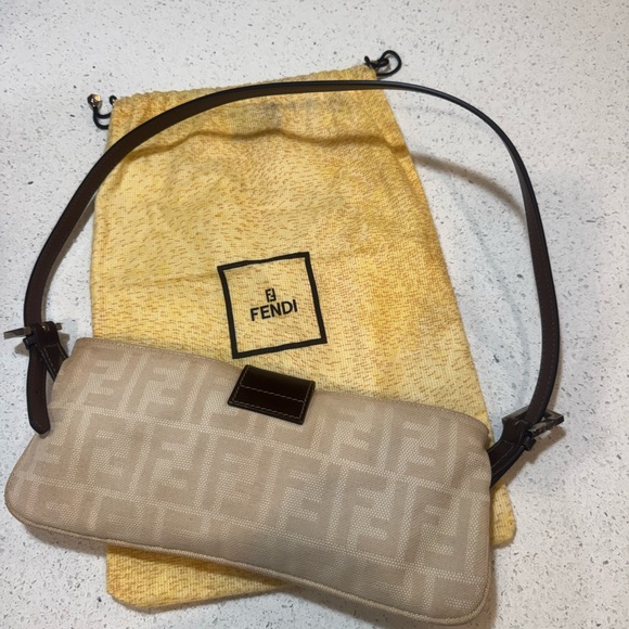 Fendi Tan and Brown Shoulder Bag - Picture 4 of 12